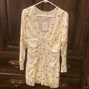 Free people light cotton dress, subtle tones